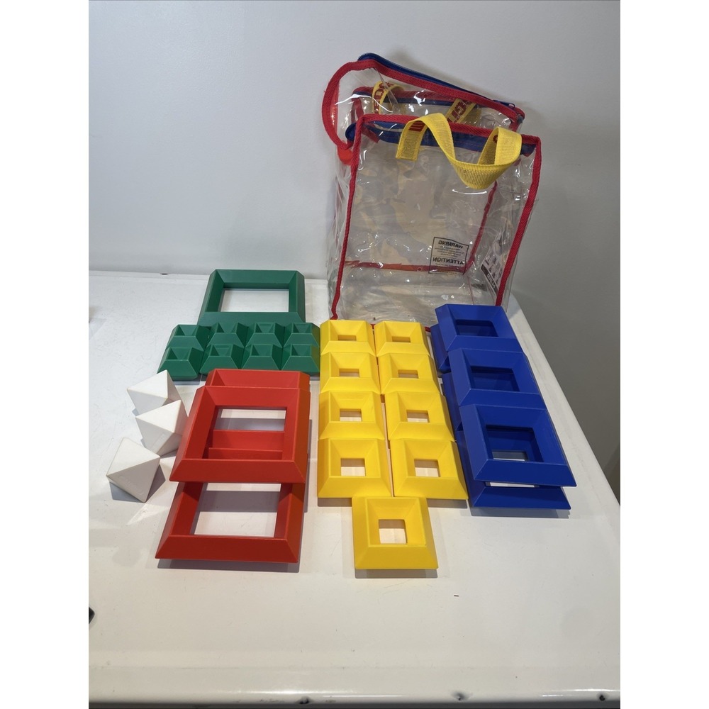 Wedgits Building Blocks and Carry Tote 30 Pieces